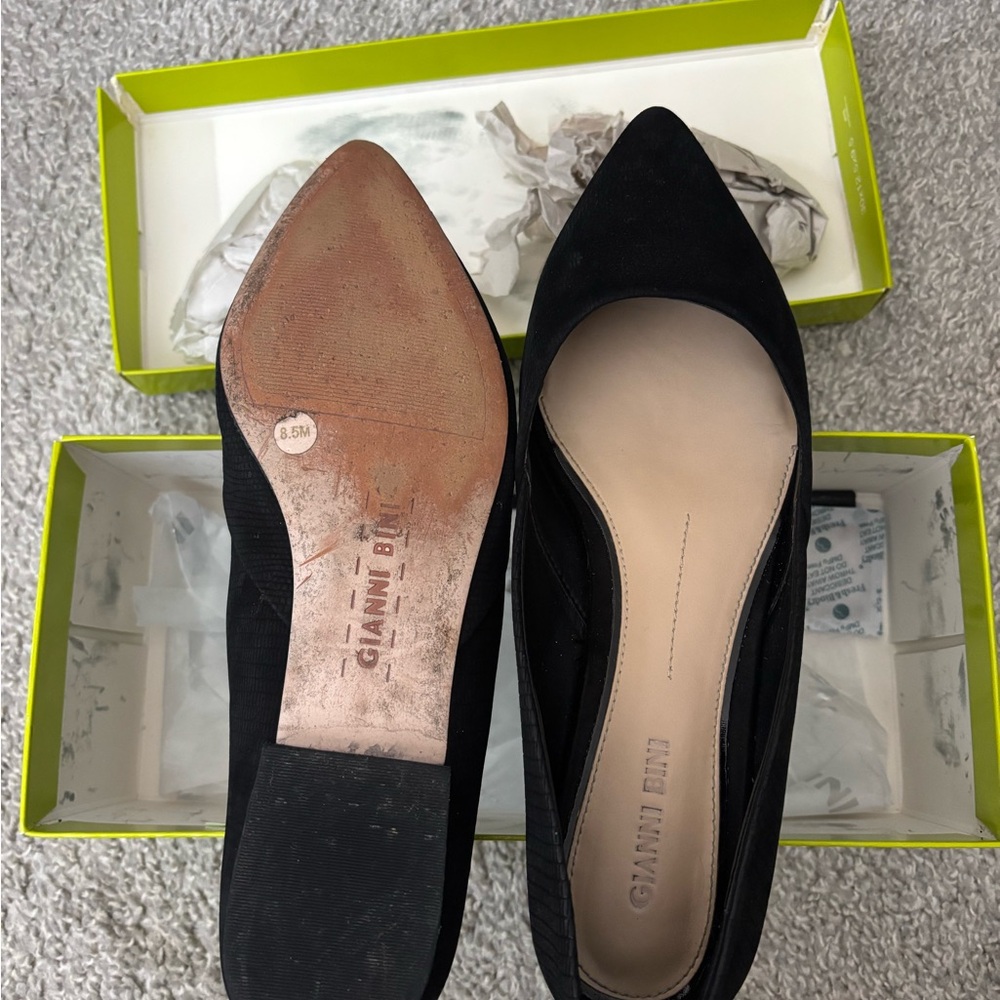 Gianni Bini Black Ballet Flats